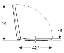 Сидіння із кришкою для унітазу Geberit Modo Soft-Close дюропласт білий глянсовий 502.828.00.1