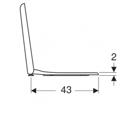 Сидіння з кришкою для унітазу Geberit myDay з мікроліфтом дюропласт білий 575410000