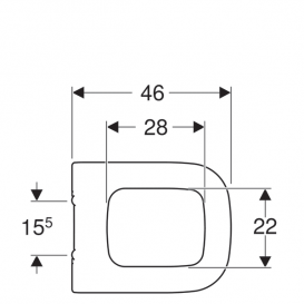 Сидіння з кришкою для унітазу Geberit myDay з мікроліфтом дюропласт білий 575410000