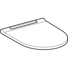 Сидіння з кришкою для унітазу Geberit ONE дюропласт глянсовий хром 243.989.21.2