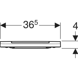Сиденье с крышкой для унитаза Geberit ONE дюропласт глянцевый хром 243.989.21.2