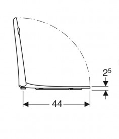 Сидіння з кришкою для унітазу Geberit Selnova Comfort дюропласт білий 500.133.00.1