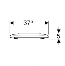 Сиденье с крышкой для унитаза Geberit Selnova Comfort дюропласт красный 500.133.00.2