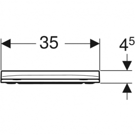Сиденье с крышкой для унитаза Geberit Smyle Square Slim дюропласт белый 500.239.01.1