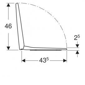 Сиденье с крышкой для унитаза Geberit Selnova дюропласт белый 500.331.01.1
