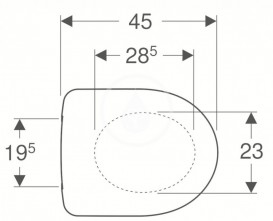 Сиденье с крышкой для унитаза Geberit Selnova дюропласт белый 500.331.01.1