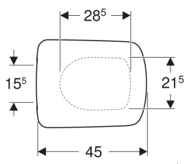 Сиденье с крышкой для унитаза Geberit Selnova Square дюропласт белый 500.338.01.1