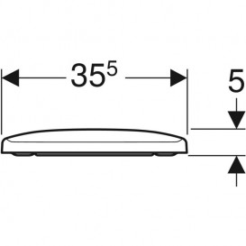 Сиденье с крышкой для унитаза Geberit Selnova Compact Soft-Close дюропласт белый 501.930.01.1