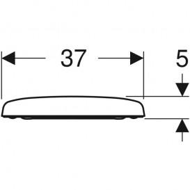 Сидіння з кришкою для унітазу Geberit Selnova Compact Soft-Close дюропласт білий 501.931.00.1