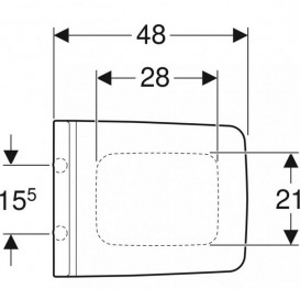 Сиденье с крышкой для унитаза Geberit Xeno² Soft-Close дюропласт белый 500.833.01.1