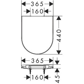 Сиденье с крышкой для унитаза Hansgrohe EluPura Original S Soft-Close QuickRelease пластик белый 60148450