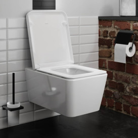 Сиденье с крышкой для унитаза Hansgrohe EluPura Q Soft-Close дюропласт белый 60199450