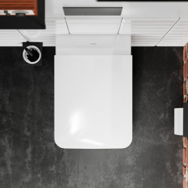 Сиденье с крышкой для унитаза Hansgrohe EluPura Q Soft-Close дюропласт белый 60199450