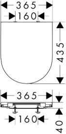 Сиденье с крышкой для унитаза Hansgrohe GladeLake S Soft-Close и QuickRelease белый 60112450