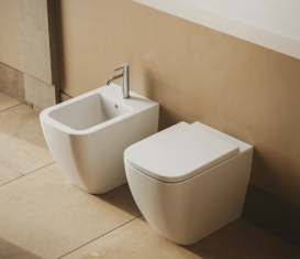 Сидіння з кришкою для унітаза Hatria Bianca з функцією швидкого зняття і плавного закривання білий 02Y1VB01