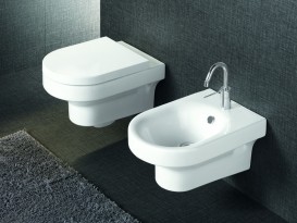 Сидіння з кришкою для унітазу Hatria Daytime з функцією soft close дюропласт білий Y1XA01