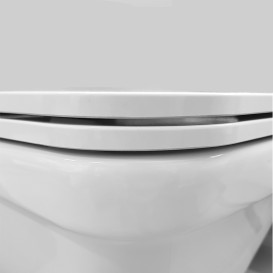 Сиденье с крышкой для унитаза Hatria Erika Pro Q с функцией быстрого снятия и плавного закрывания белый 01Y1FU01