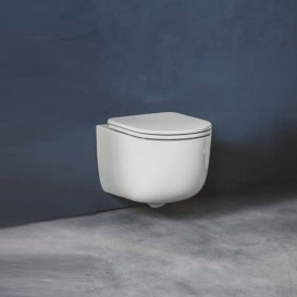 Сиденье с крышкой для унитаза Hatria Fusion/Centrica с функцией быстрого снятия и плавного закрывания белый матовый 00Y9AQ25