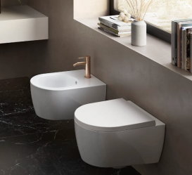 Сиденье с крышкой для унитаза Hatria Fusion Compact с функцией быстрого снятия и плавного закрывания белый 00Y9AQ01