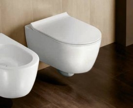 Сидіння з кришкою для унітазу Hatria Fusion slim з мікроліфтом білий матовий Y1X025