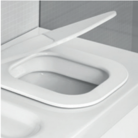 Сидіння з кришкою для унітазу Hatria G-Full Soft Close пластик білий Y1FF01