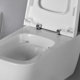 Сиденье с крышкой для унитаза Hatria Next с функцией быстрого снятия и плавного закрывания белый 01Y1F301