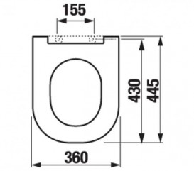 Сидіння з кришкою для унітазу Jika Mio дюропласт білий H8917100000631