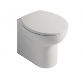 Сиденье с крышкой для унитаза Kerasan Bit быстросъемное Soft-Close белый петли хром 448801