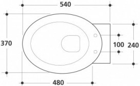 Сиденье с крышкой для унитаза Kerasan Cento Soft-Close овальное белый 358801