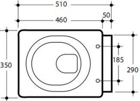Сиденье с крышкой для унитаза Kerasan Cento Soft-Close квадратное белый 358901