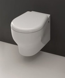 Сидіння з кришкою для унітазу Kerasan K09 швидкознімне Soft-Close напівкругле білий 367401