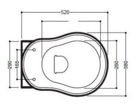 Сиденье с крышкой для унитаза Kerasan Retro с микролифтом чёрный 108704