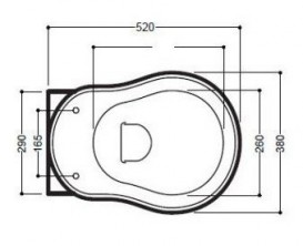 Сидіння з кришкою для унітазу Kerasan Retro з мікроліфтом горіх 108740