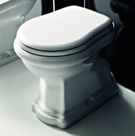 Сидіння з кришкою для унітазу Kerasan Retro з мікроліфтом білий 108801