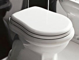 Сиденье с крышкой для унитаза Kerasan Retro белое 109101