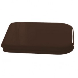 Сиденье с крышкой для унитаза Kerasan Waldorf с микролифтом дерево орех петли бронза 418640