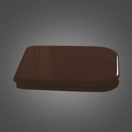 Сиденье с крышкой для унитаза Kerasan Waldorf с микролифтом дерево орех петли бронза 418640