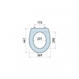 Сиденье с крышкой для унитаза Koller Pool Grace C2 дюропласт белый KPGRC2