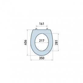 Сиденье с крышкой для унитаза Koller Pool Round C1 дюропласт белый KPROC1