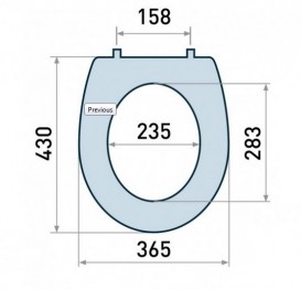 Сиденье с крышкой для унитаза Koller Pool Simple С1 дюропласт белый KPSIC1