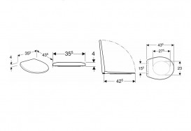 Сидіння з кришкою для унітазу Kolo Rekord Soft-Close Click2Clean дюропласт білий K90122000