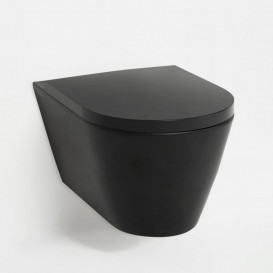 Сиденье с крышкой для унитаза Laufen Kartell soft-close дюропласт черный матовый H8913337160001