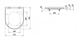 Сиденье с крышкой для унитаза Laufen Kartell soft-close дюропласт графит матовый H8913337580001