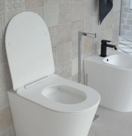 Сиденье с крышкой для унитаза Ponsi Surf Slim Soft-Close белый глянец BSSURL0003