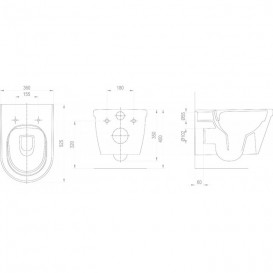 Сиденье с крышкой для унитаза Ravak Chrome белый X01451