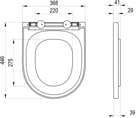 Сиденье с крышкой для унитаза Ravak Ypsilon W Soft-Close дюропласт белый X03090