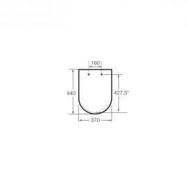 Сиденье с крышкой для унитаза Roca Carmen с функцией Soft Close легкосьемная Supralit белый A801B5200B
