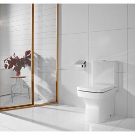 Сиденье с крышкой для унитаза Roca Dama-N с анти-бактериальной структурой Soft-Close дюропласт белый A80178C004