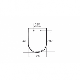 Сиденье с крышкой для унитаза Roca Dama-N с анти-бактериальной структурой Soft-Close дюропласт белый A80178C004