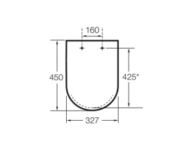 Сиденье с крышкой для унитаза Roca Dama-N дюропласт белый A801327004